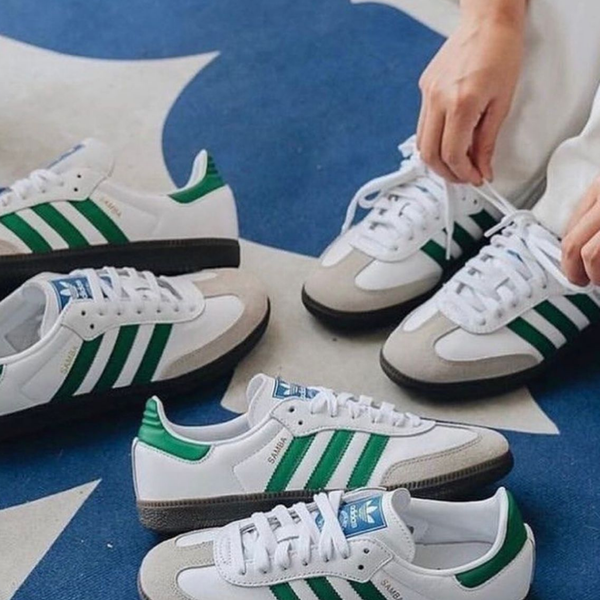 Sapatilhas Adidas Samba- Branco/Verde