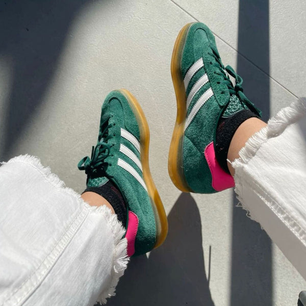 Sapatilhas Adidas Gazelle -  Verde/Rosa