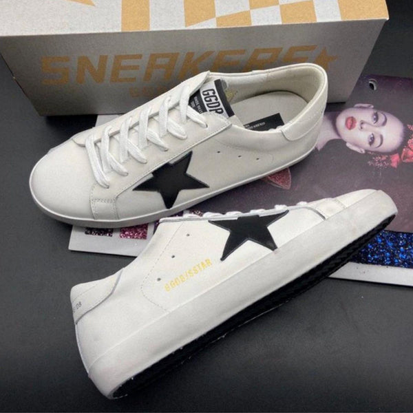 Sapatilhas Golden Goose Super-Star - Brancas e Pretas